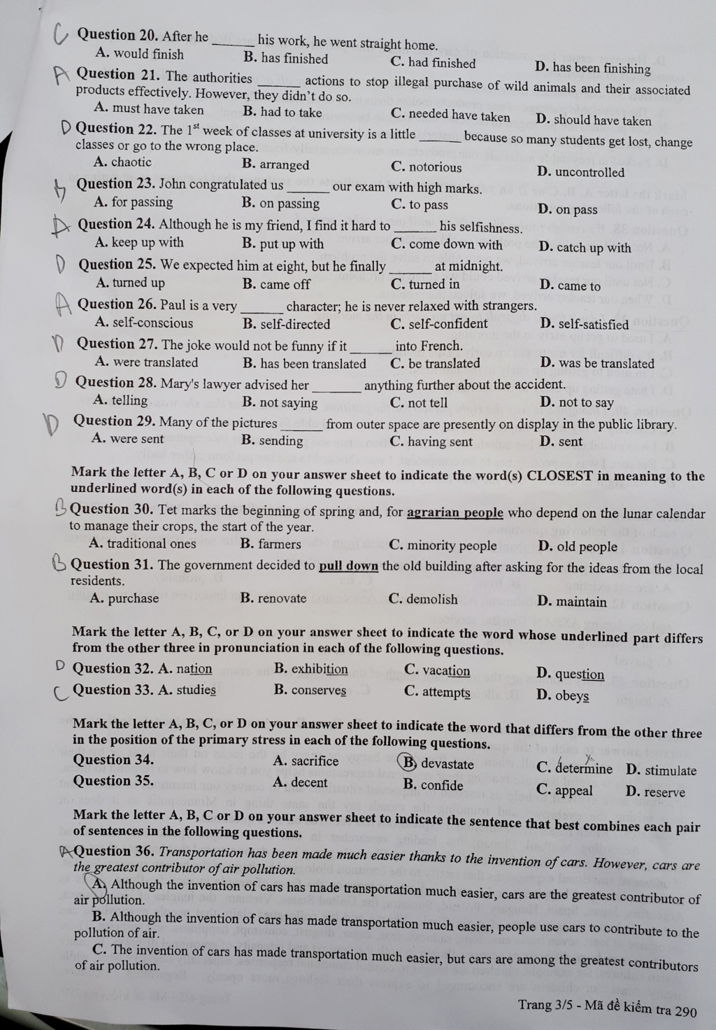 Khảo sát chất lượng HS lớp 12 trên toàn Hà Nội: được điểm 7 môn tiếng Anh không dễ!