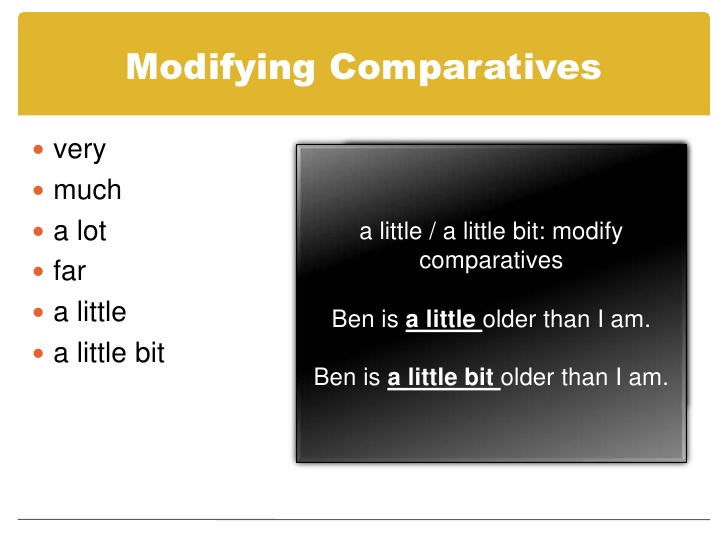 Thành phần bổ nghĩa trong phép so sánh