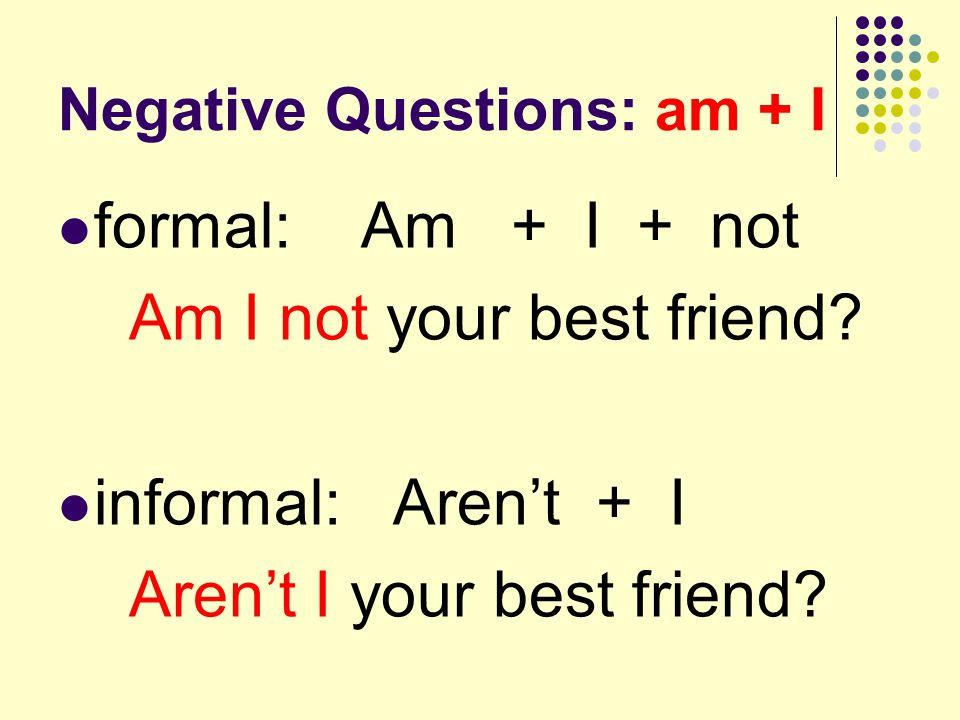 Tổng quan về câu phủ định nghi vấn (Negative questions)