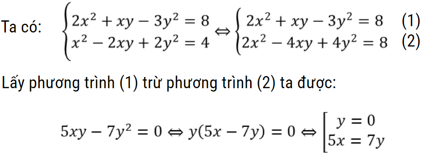 bài toán giải hệ phương trình lớp 9