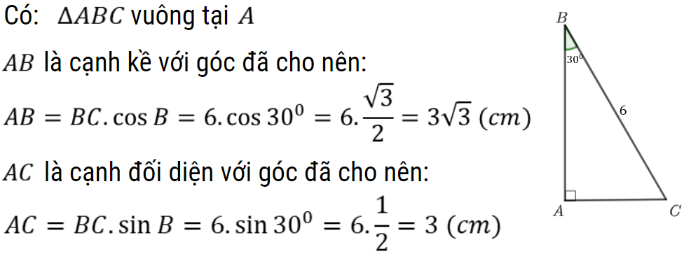công thức hệ thức lượng lớp 9