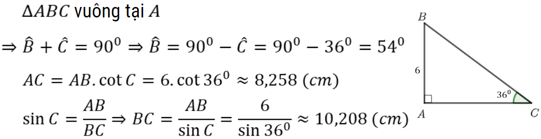 công thức hệ thức lượng lớp 9