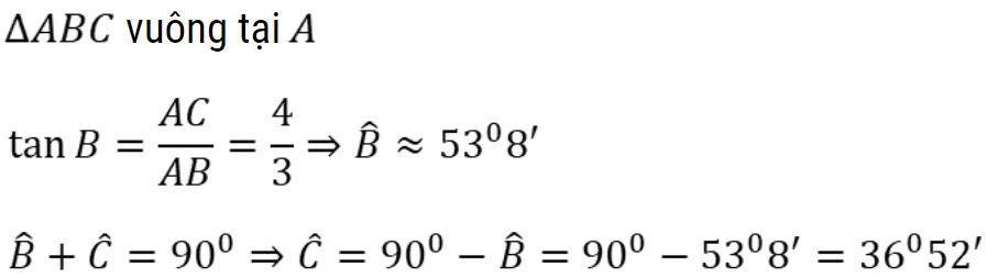 công thức hệ thức lượng lớp 9