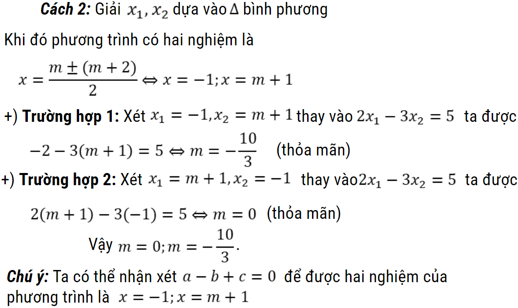 cách tìm tham số m lớp 9
