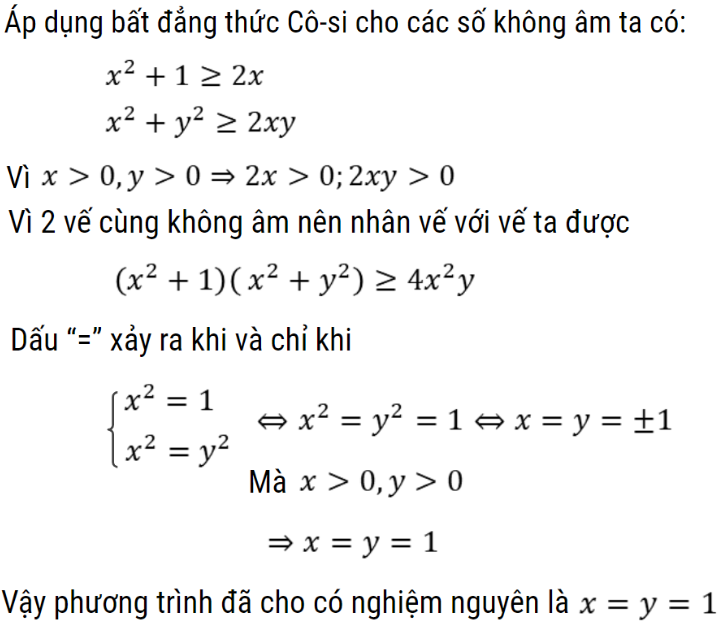 giải phương pháp đánh giá phương trình nghiệm nguyên lớp 9