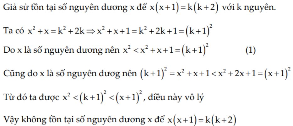 giải Sử dụng các tính chất của số chính phương