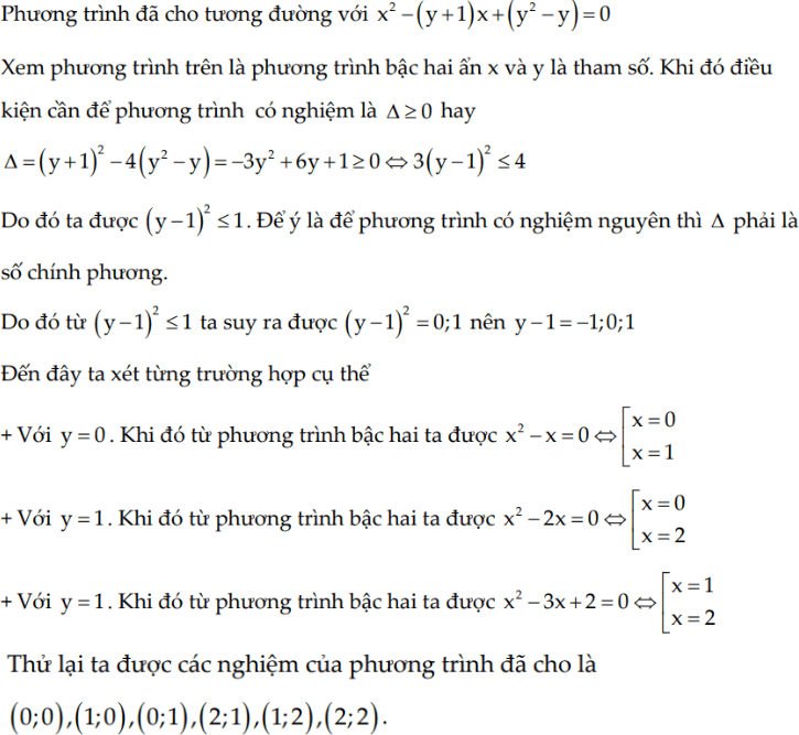 giải Sử dụng tính chất của phương trình bậc hai