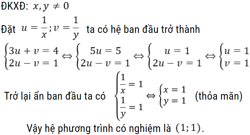 bài toán giải hệ phương trình lớp 9