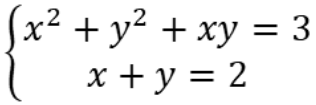 bài toán giải hệ phương trình lớp 9