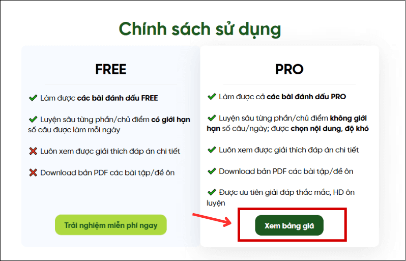 HD chọn gói Flyers