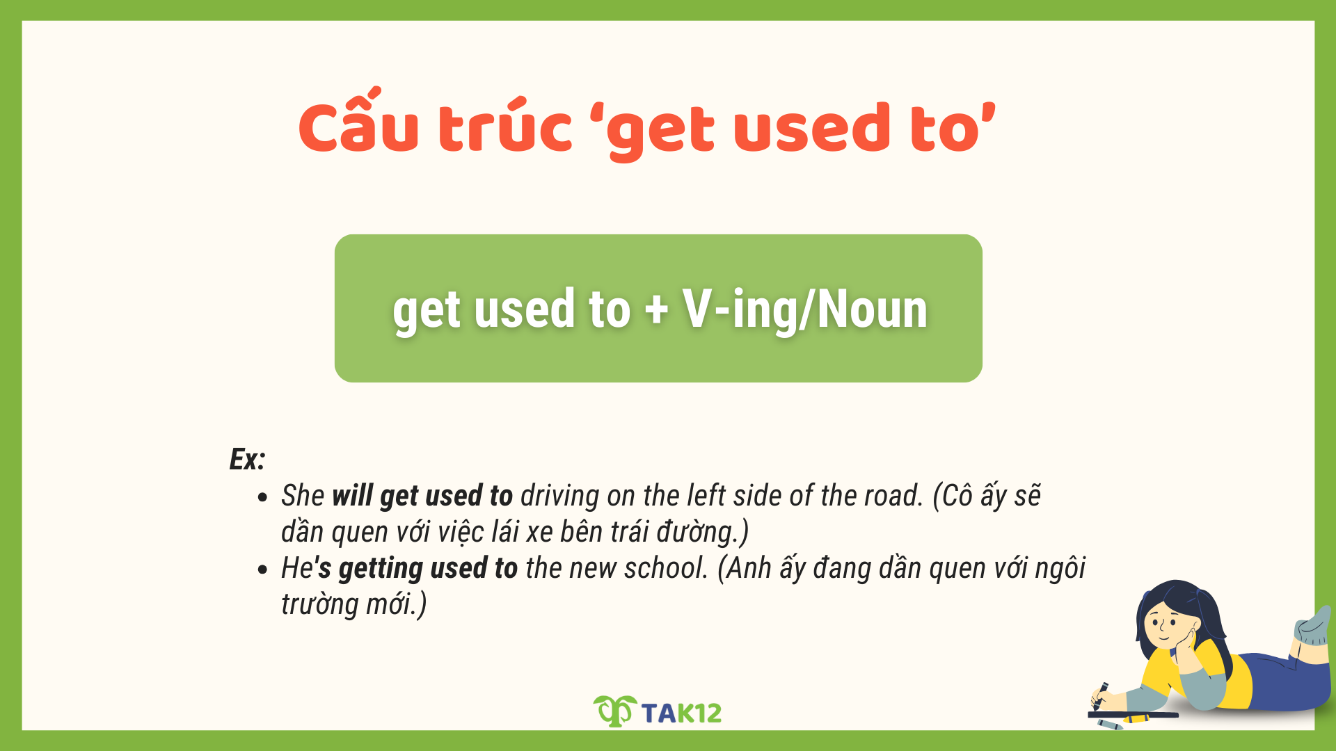 Cấu trúc Get used to