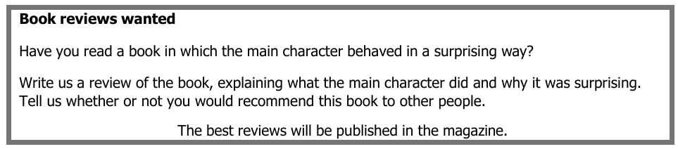 Đề thi FCE Writing Part 2