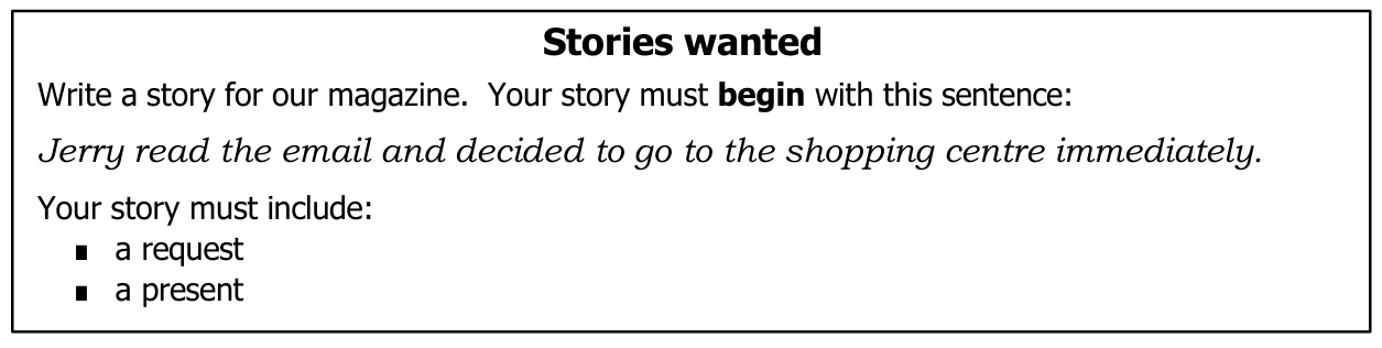 Đề thi FCE Writing Part 2