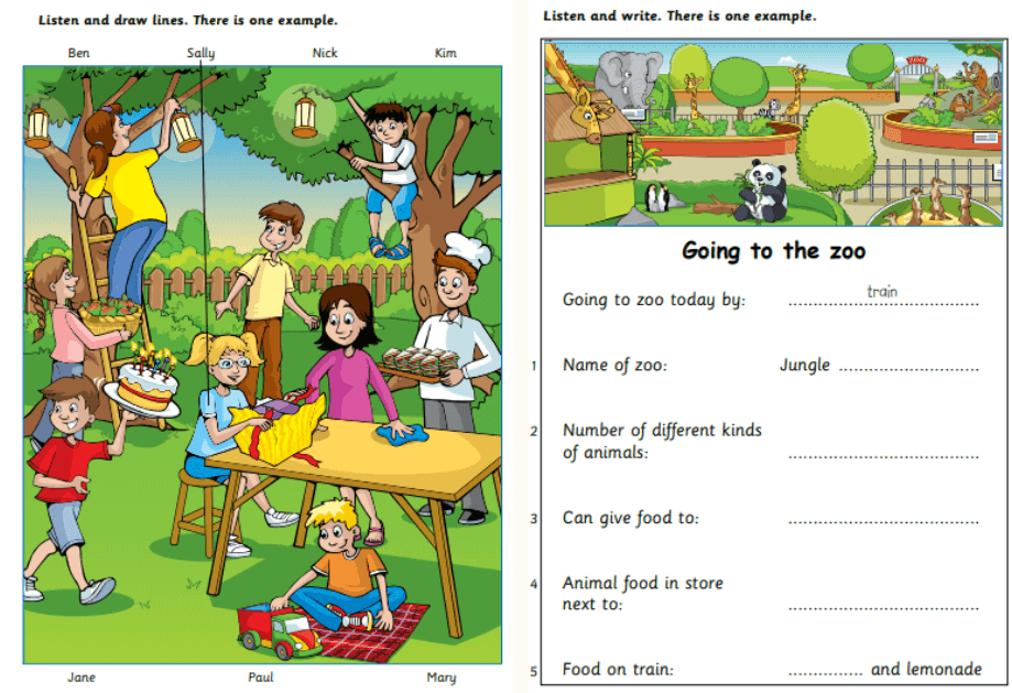 Cấu trúc phần thi Listening trong bài thi A1 Movers