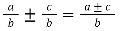 Phép cộng, phép trừ hai phân số cùng mẫu số