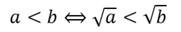 so sánh căn bậc hai số học